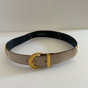 Paloma Picasso Embellished Leather Belt S/70